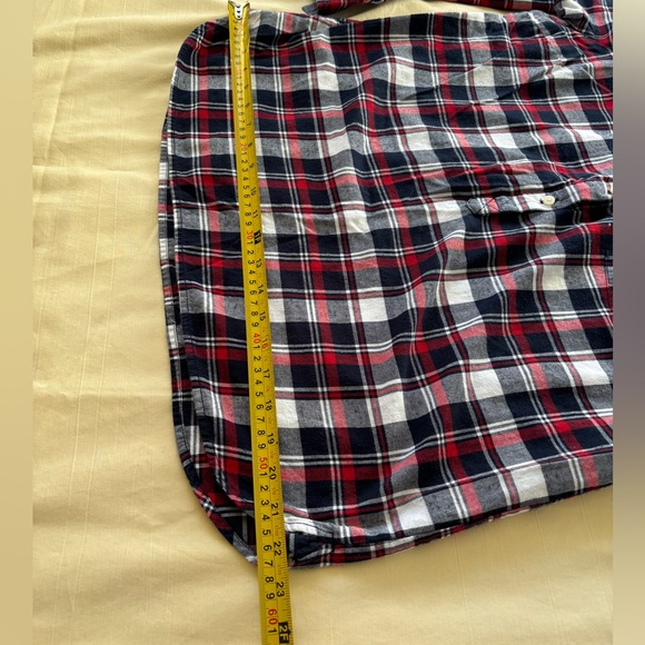 Tommy Hilfiger Gray/navyblue and Red Plaid Shirt Size L/G - Picture 7 of 15